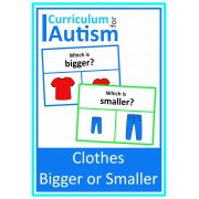 Clothes Bigger or Smaller Clip Cards